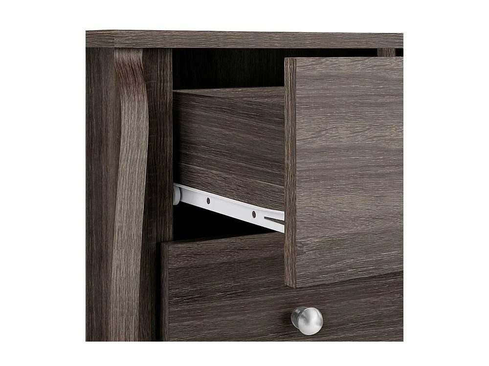 Badezimmer Schubladenkommode in Eiche Grau Barockstil