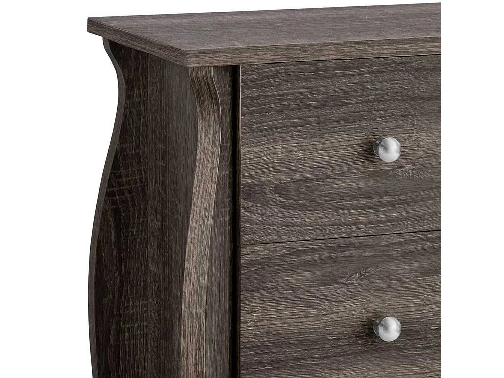 Badezimmer Schubladenkommode in Eiche Grau Barockstil