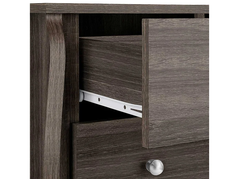 Badezimmer Schubladenkommode in Eiche Grau Barockstil