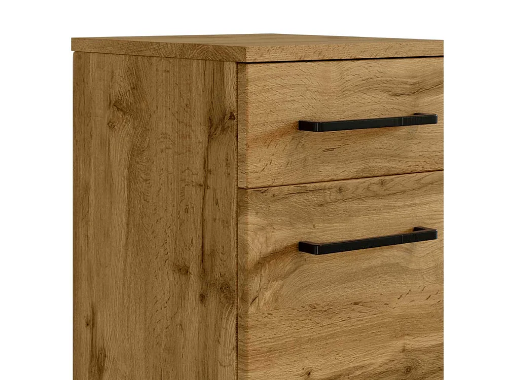 Bad Unterschrank schmal hängend oder stehend Wildeichefarben