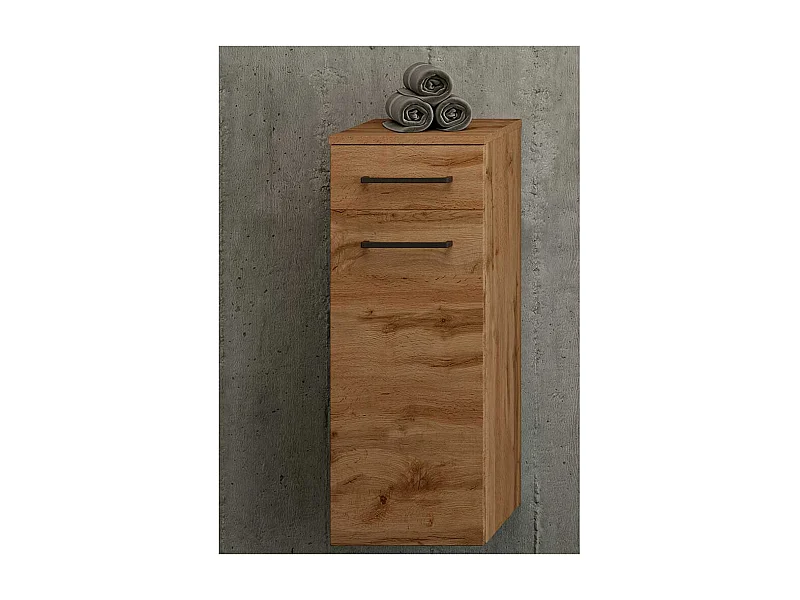 Bad Unterschrank schmal hängend oder stehend Wildeichefarben