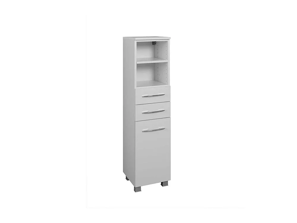 Bad Seitenschrank in Weiß 30 cm breit
