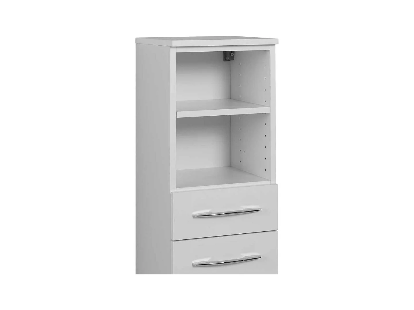Bad Seitenschrank in Weiß 30 cm breit