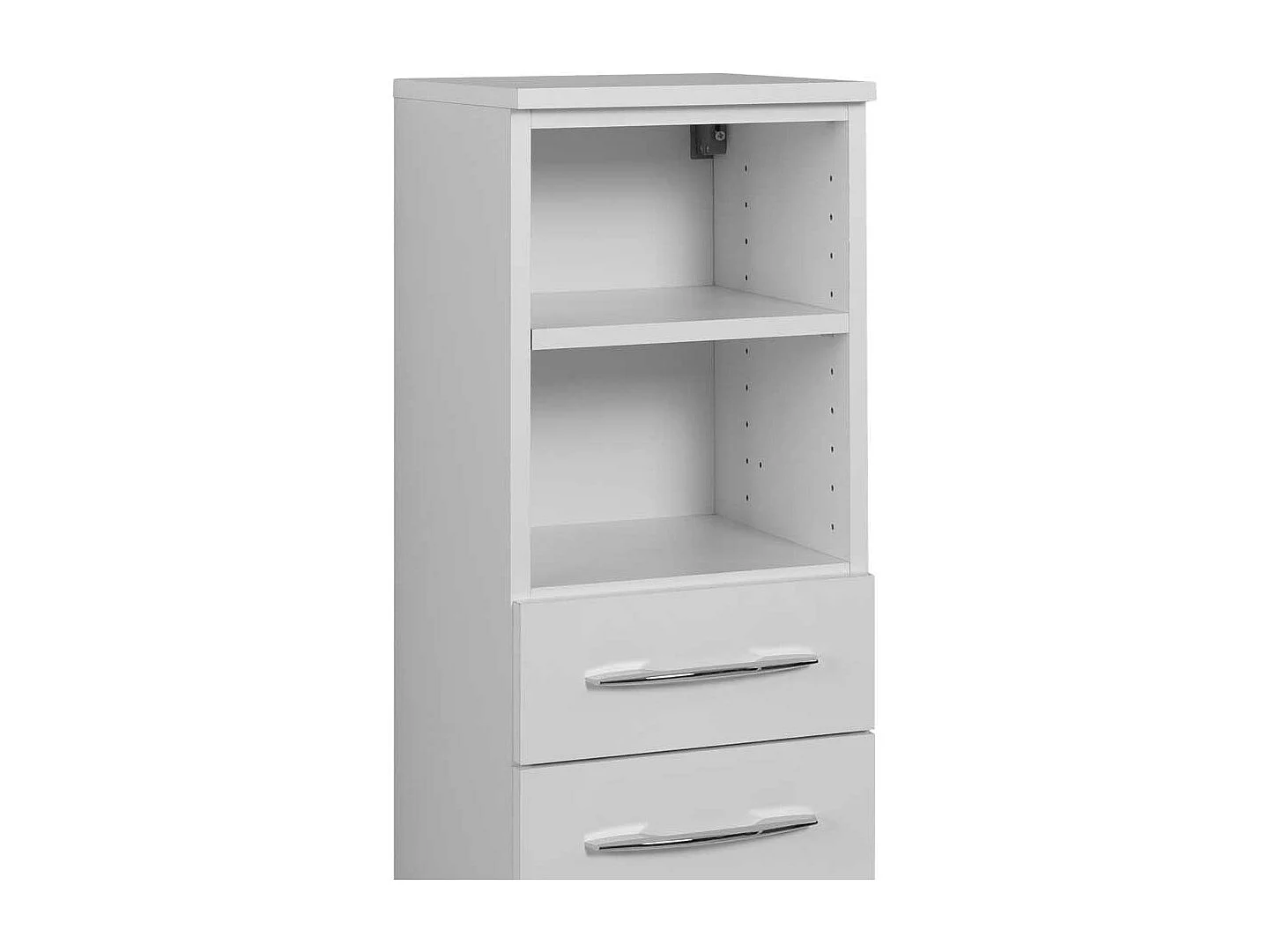 Bad Seitenschrank in Weiß 30 cm breit