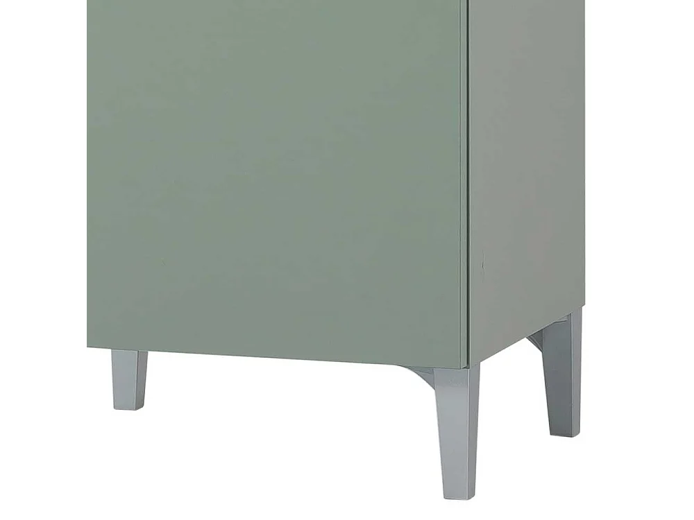 Badezimmerhochschrank im Skandi Design Drehtüren