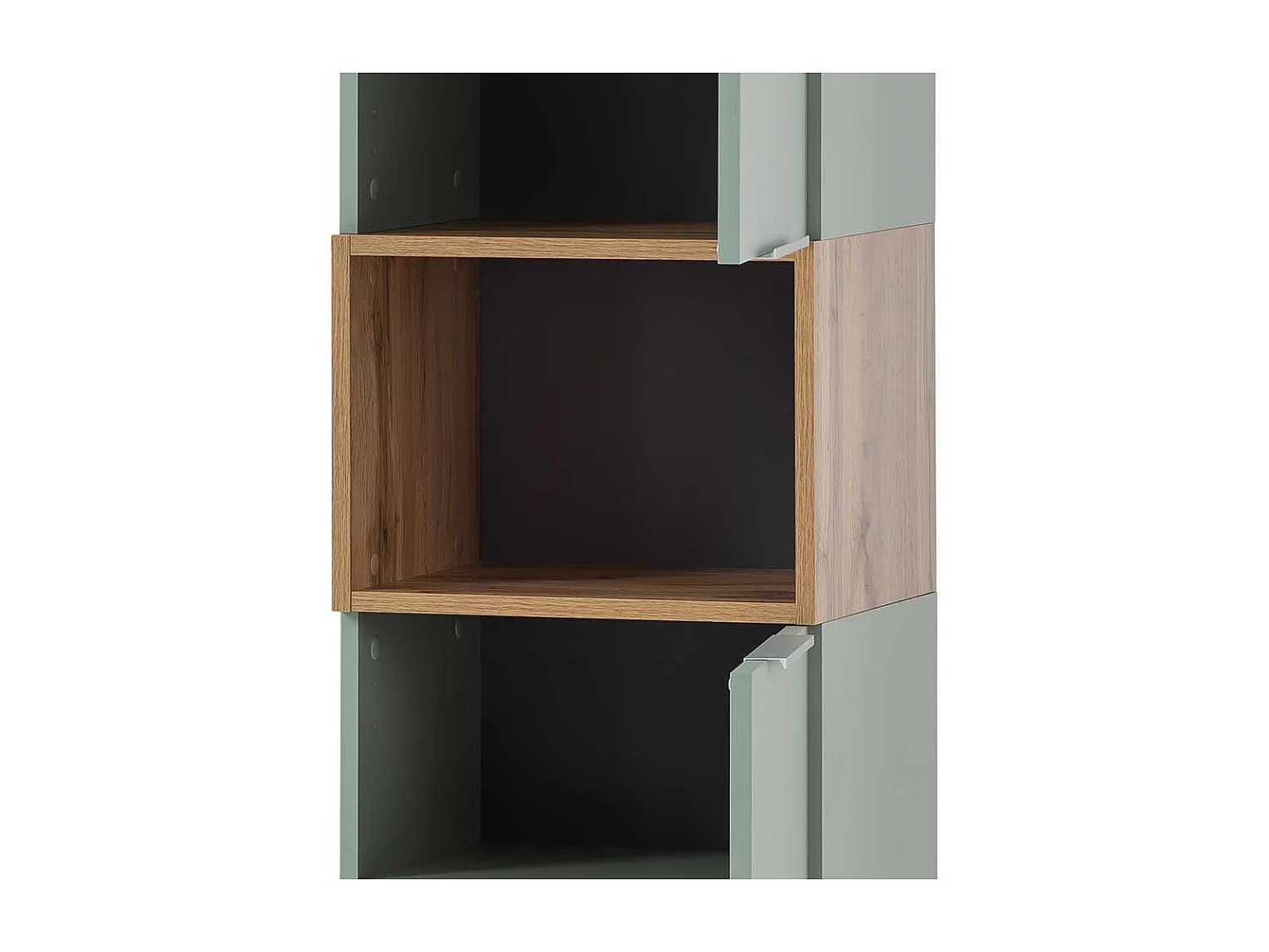 Badezimmerhochschrank im Skandi Design Drehtüren