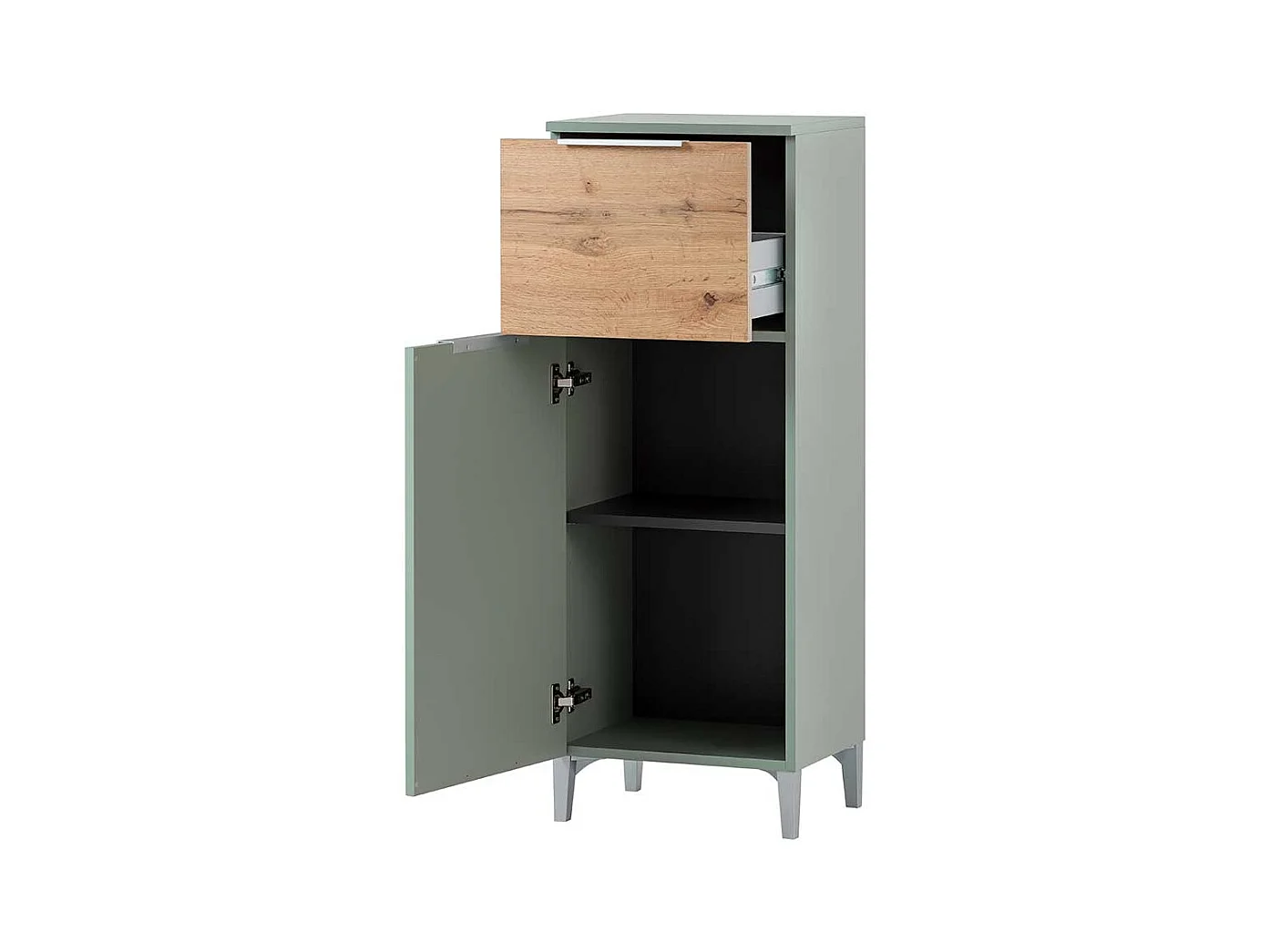 Badezimmermidischrank im Skandi Design 110 cm hoch
