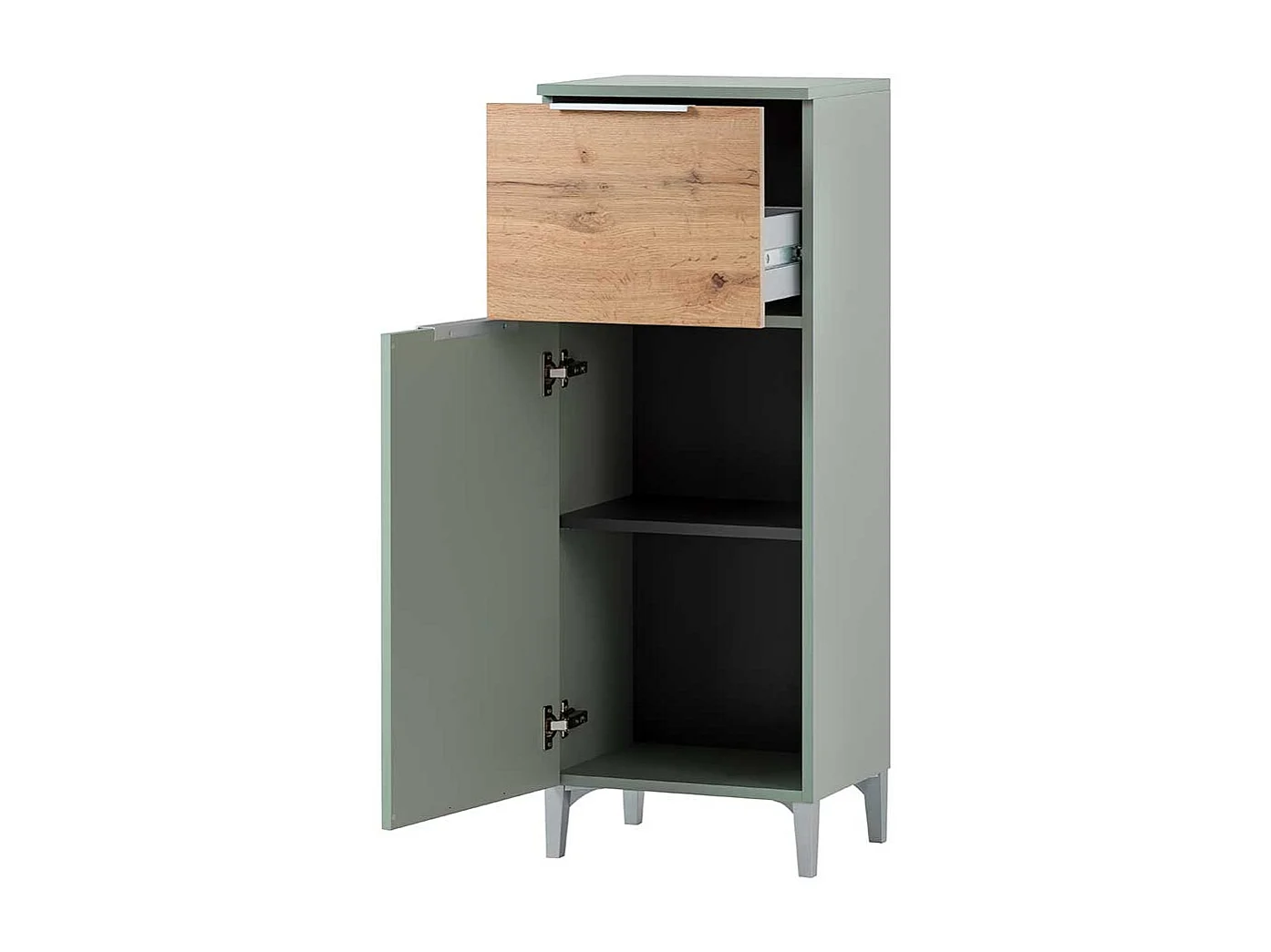 Badezimmermidischrank im Skandi Design 110 cm hoch