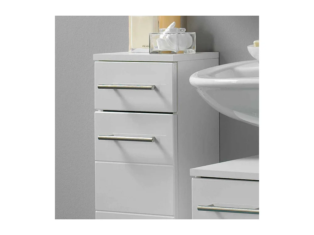 Bad Unterschrank in Hochglanz Weiß