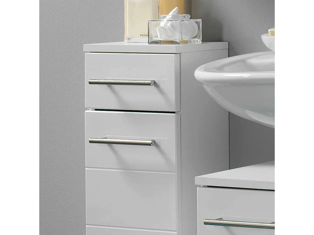 Bad Unterschrank in Hochglanz Weiß
