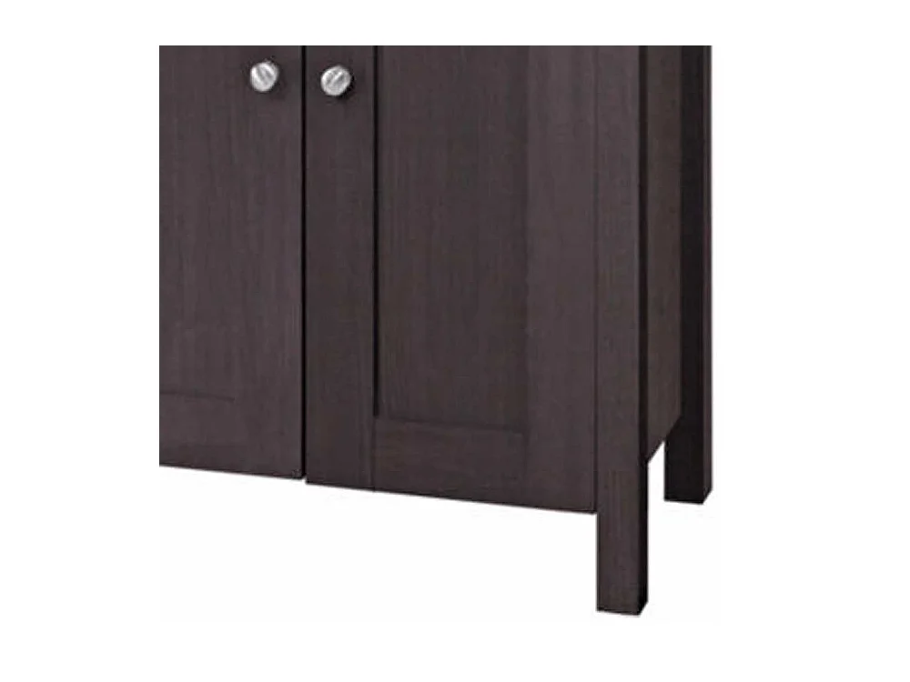 Hochschrank Badschrank mit Drehtüren und offenen Fächern