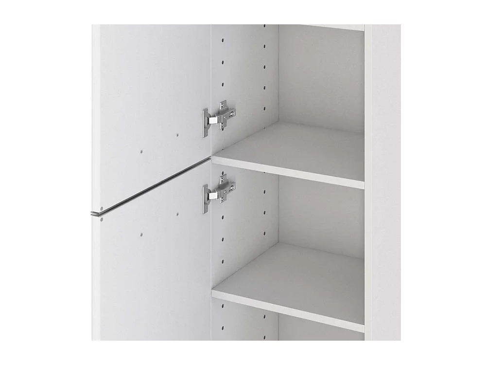 Bad Beistellschrank in Weiß 40 cm breit