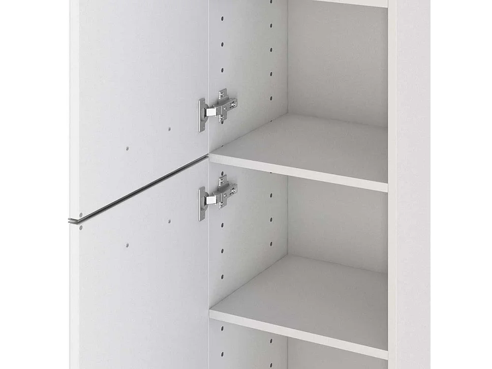 Bad Beistellschrank in Weiß 40 cm breit