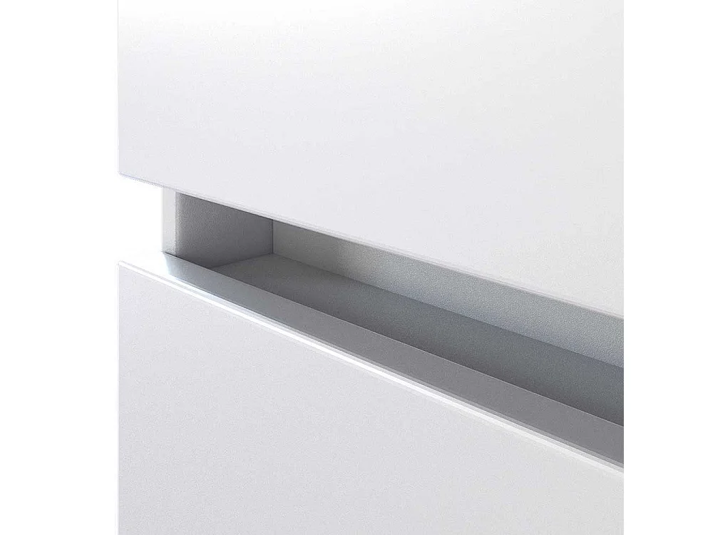 Design Bad Hochschrank in Weiß und Wildeiche Optik 40 cm breit