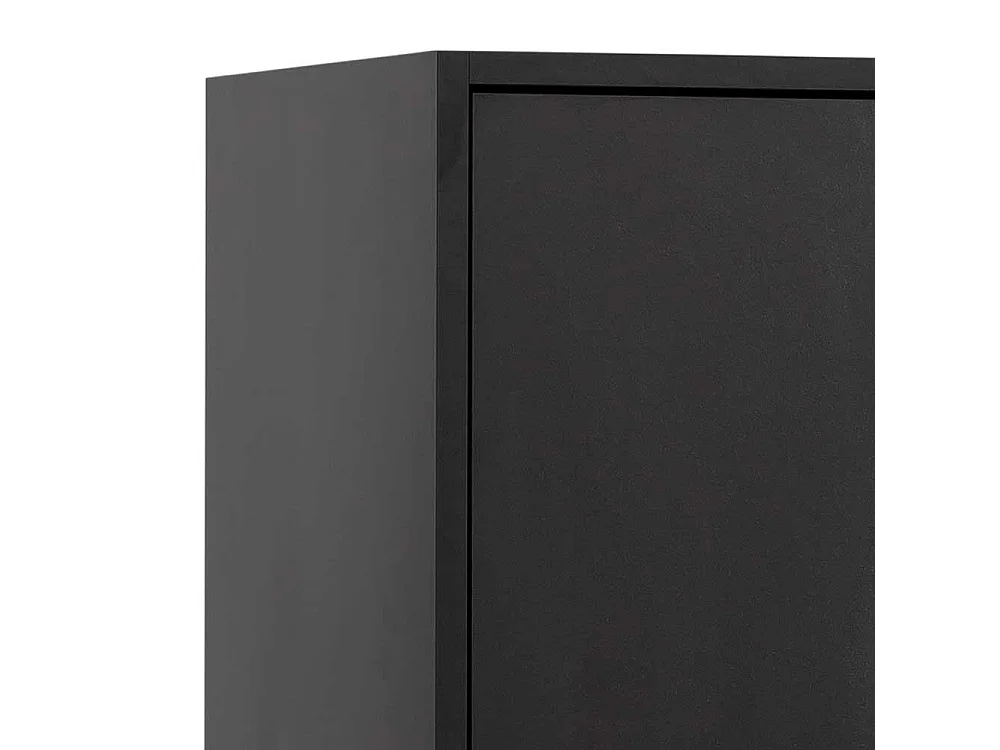 Badseitenschrank in Schwarz und Goldfarben Made in Germany