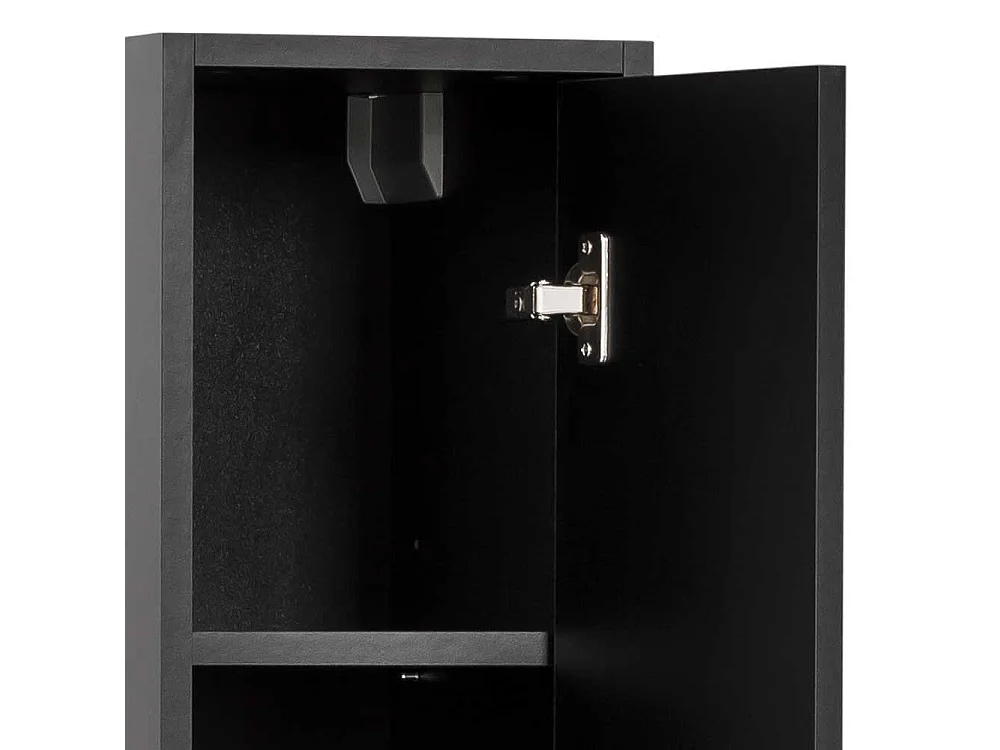 Badseitenschrank in Schwarz und Goldfarben Made in Germany
