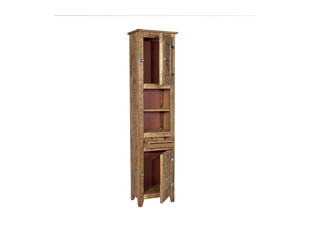 Badschrank im Shabby Chic Stil Mangobaum Massivholz