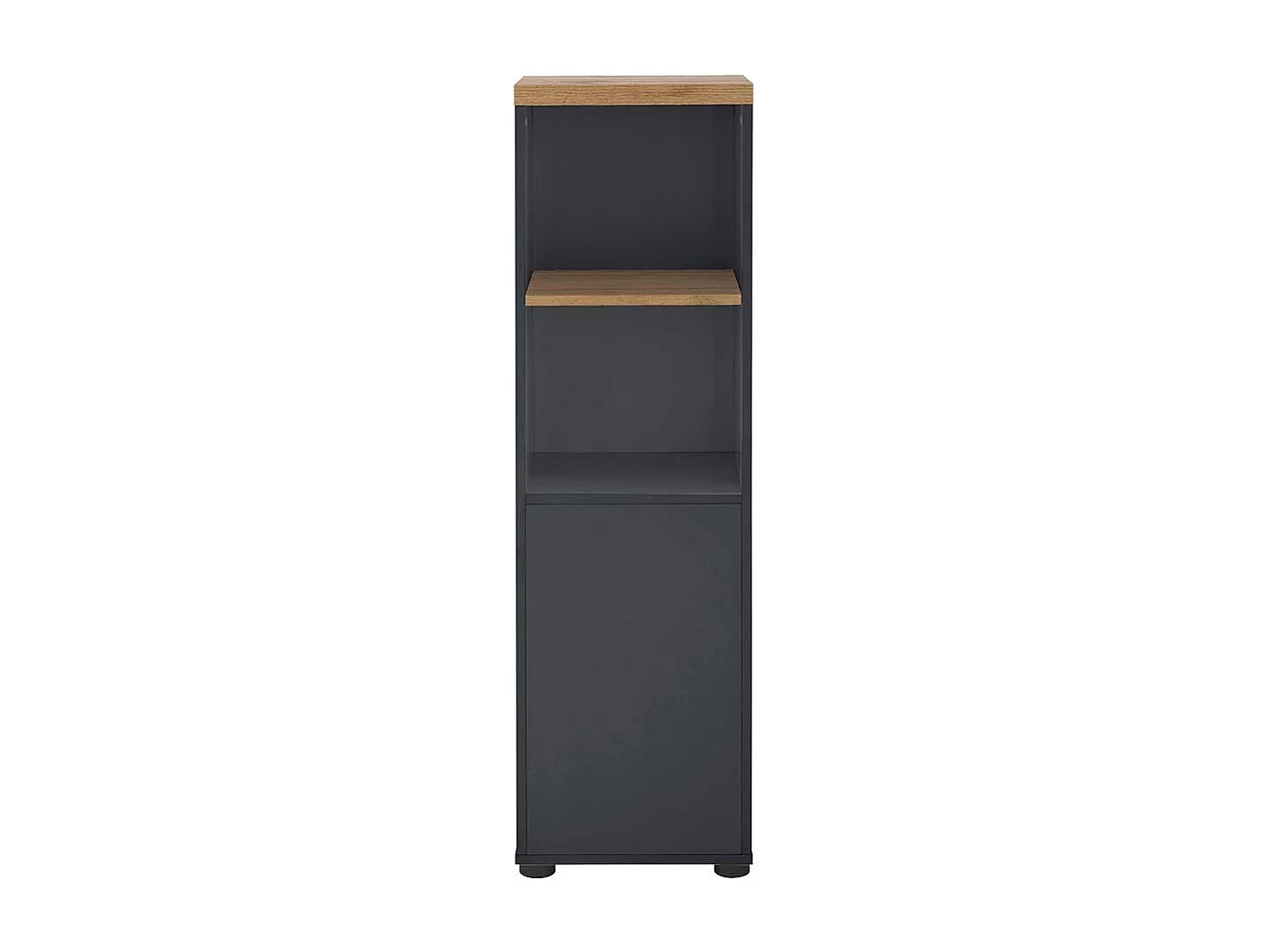 Badezimmer Schrank Badschrank mit Drehtür in Anthrazit