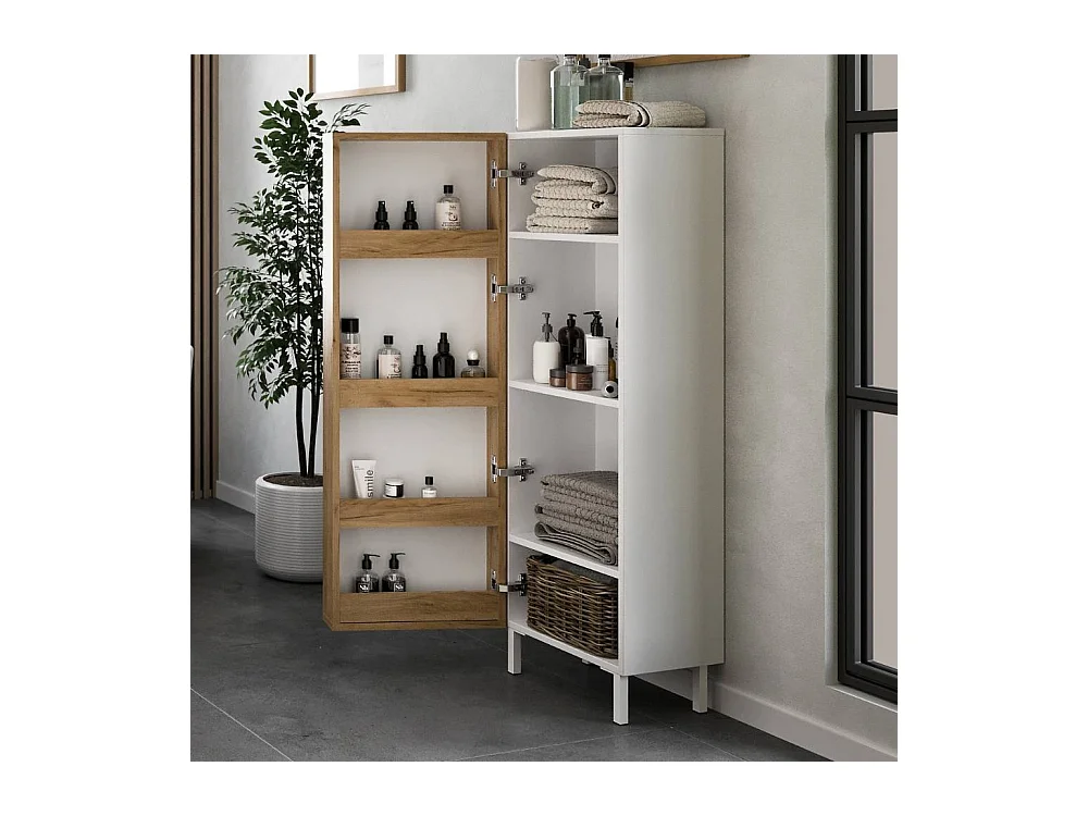 Hochschrank Badhochschrank 39 cm breit 120 cm hoch