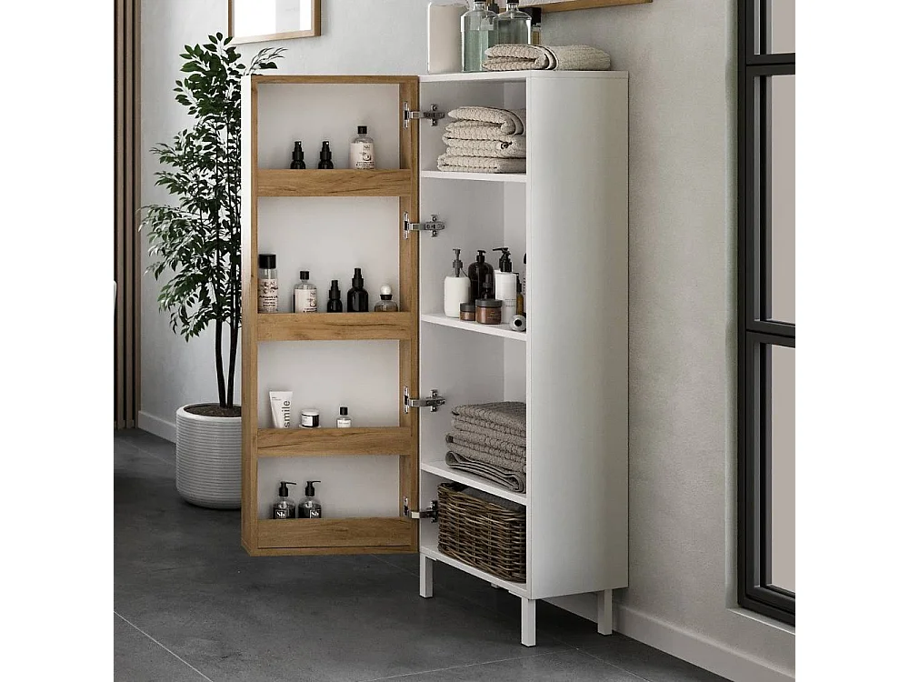 Hochschrank Badhochschrank 39 cm breit 120 cm hoch