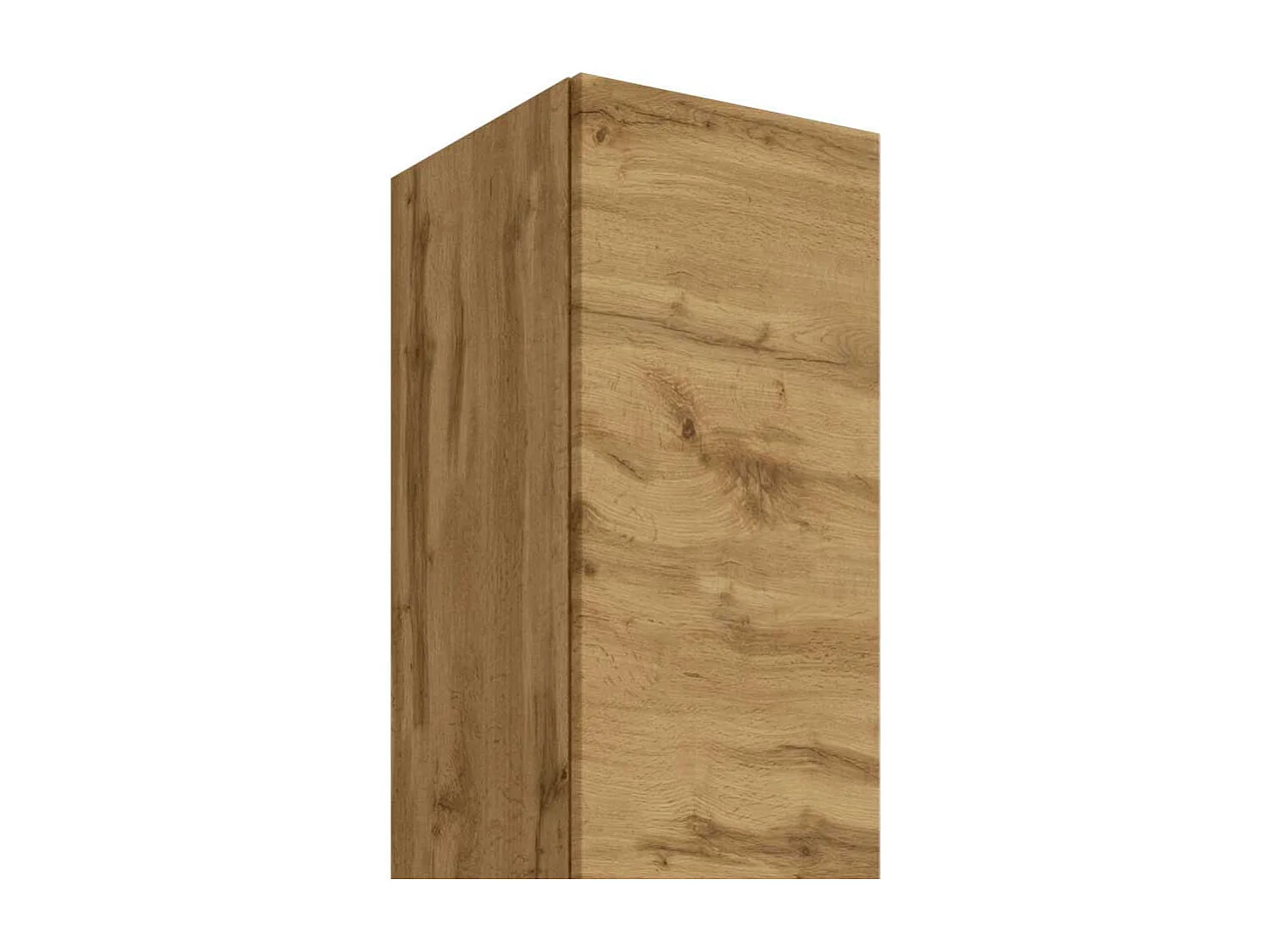 Badezimmerhochschrank in Wildeichefarben 2 Türen 1 Schublade