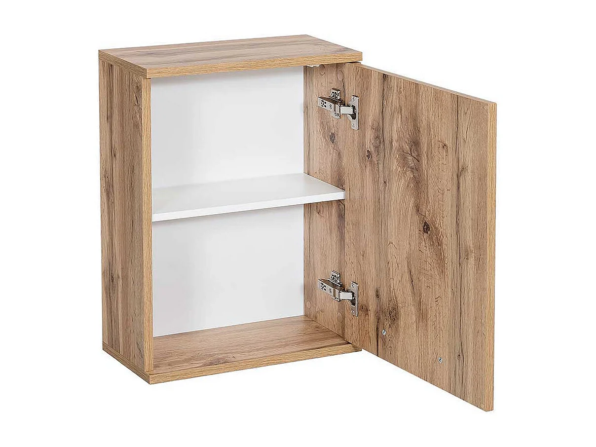 Badezimmer Hängeschrank in Wildeichefarben 40 cm breit