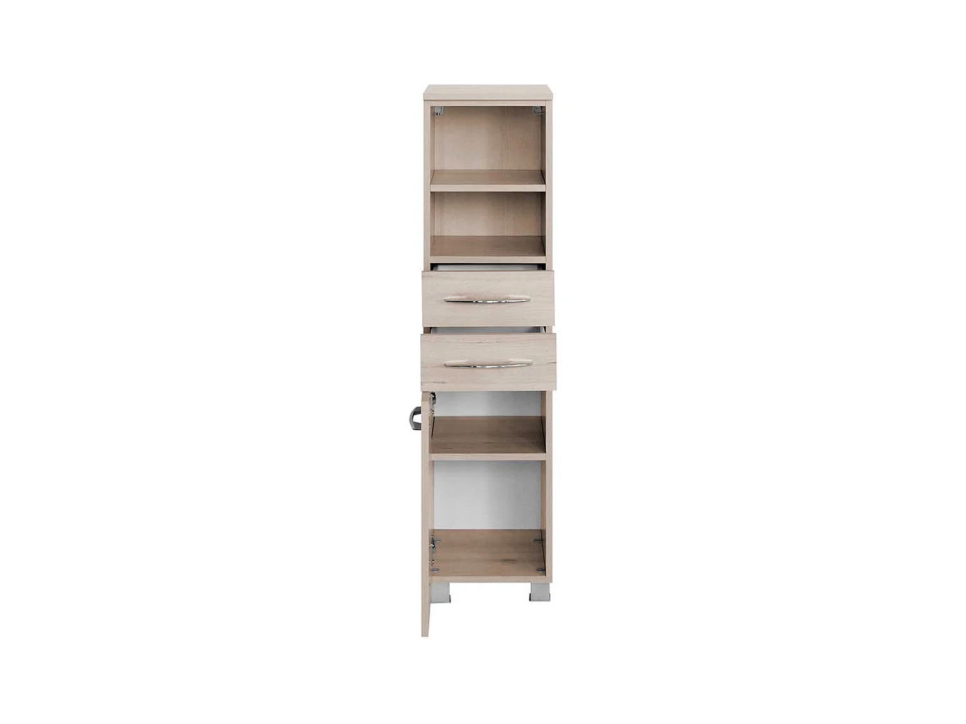 Badezimmer Hochschrank in Buche 30 cm breit