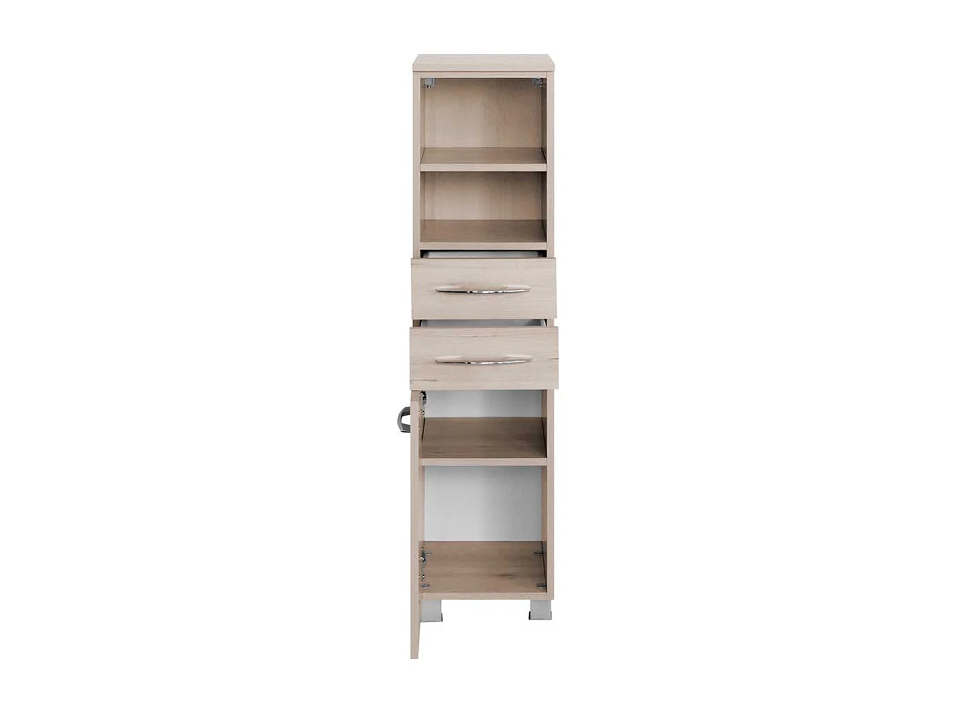 Badezimmer Hochschrank in Buche 30 cm breit