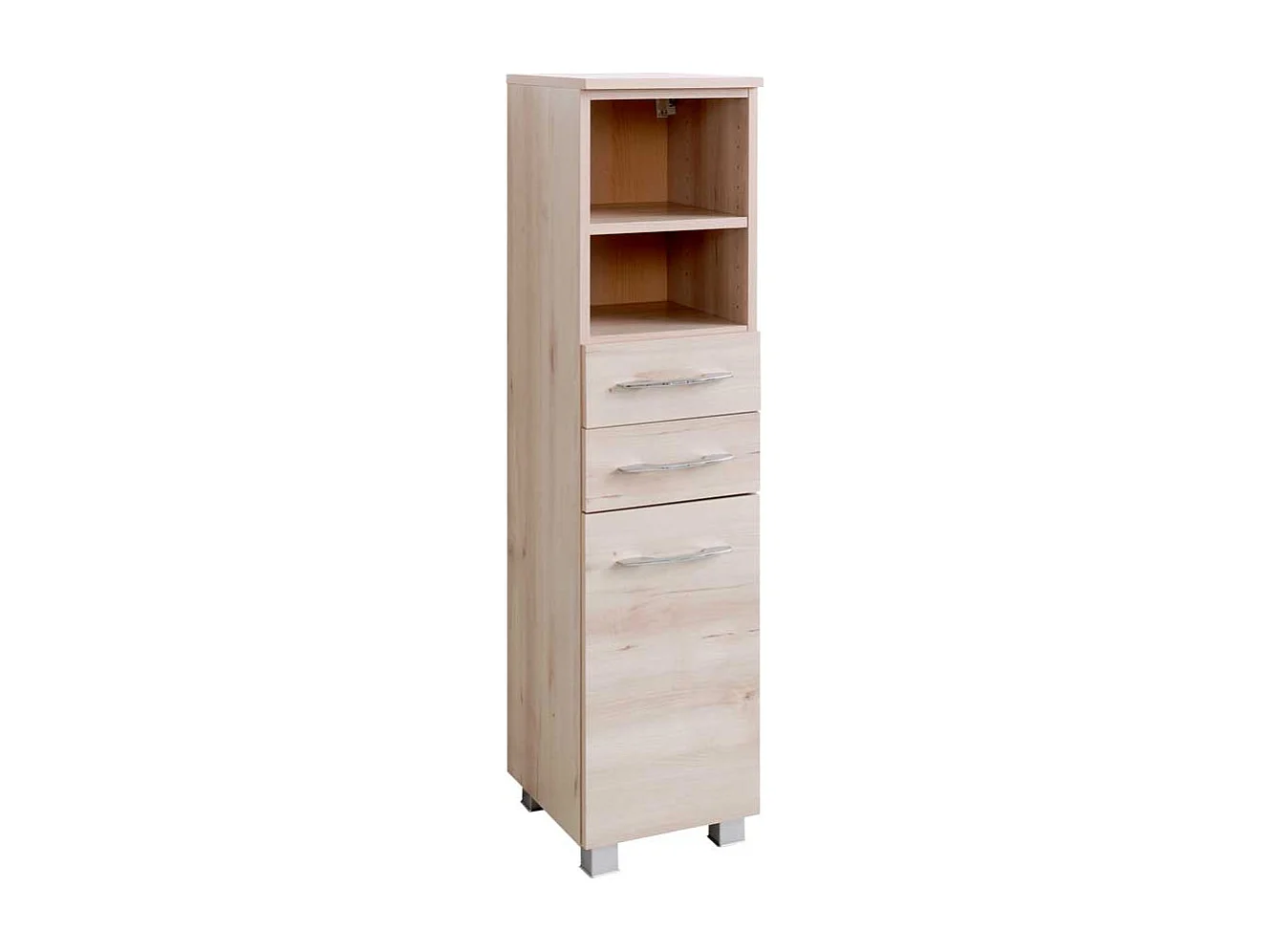 Badezimmer Hochschrank in Buche 30 cm breit