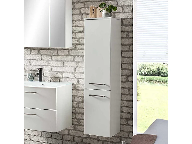 Badschrank in Weiß 30 cm breit