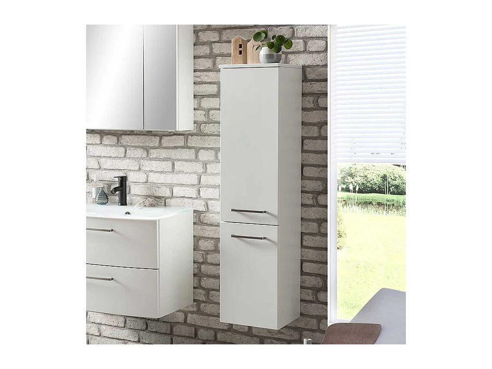 Badschrank in Weiß 30 cm breit