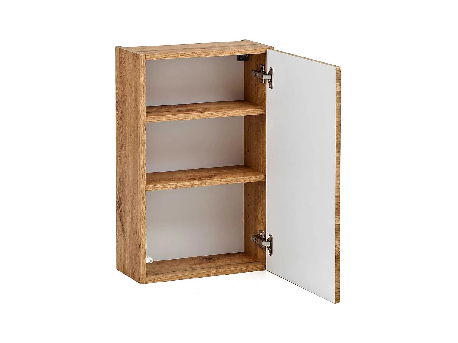 Badezimmer Hängeschrank im Wildeiche Dekor 1 türig