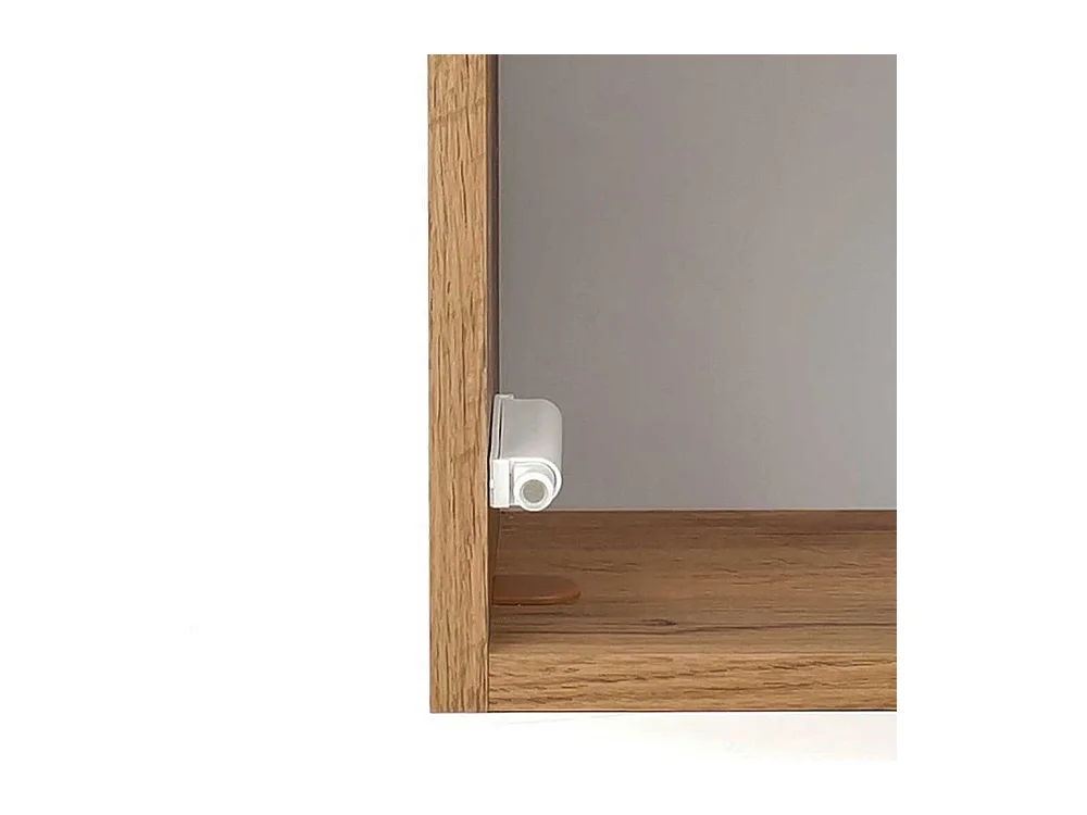 Badezimmer Hängeschrank im Wildeiche Dekor 1 türig