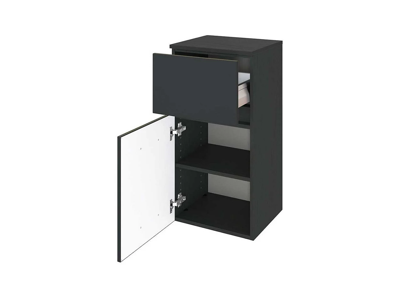 Bad Unterschrank in dunkel Grau Made in Germany