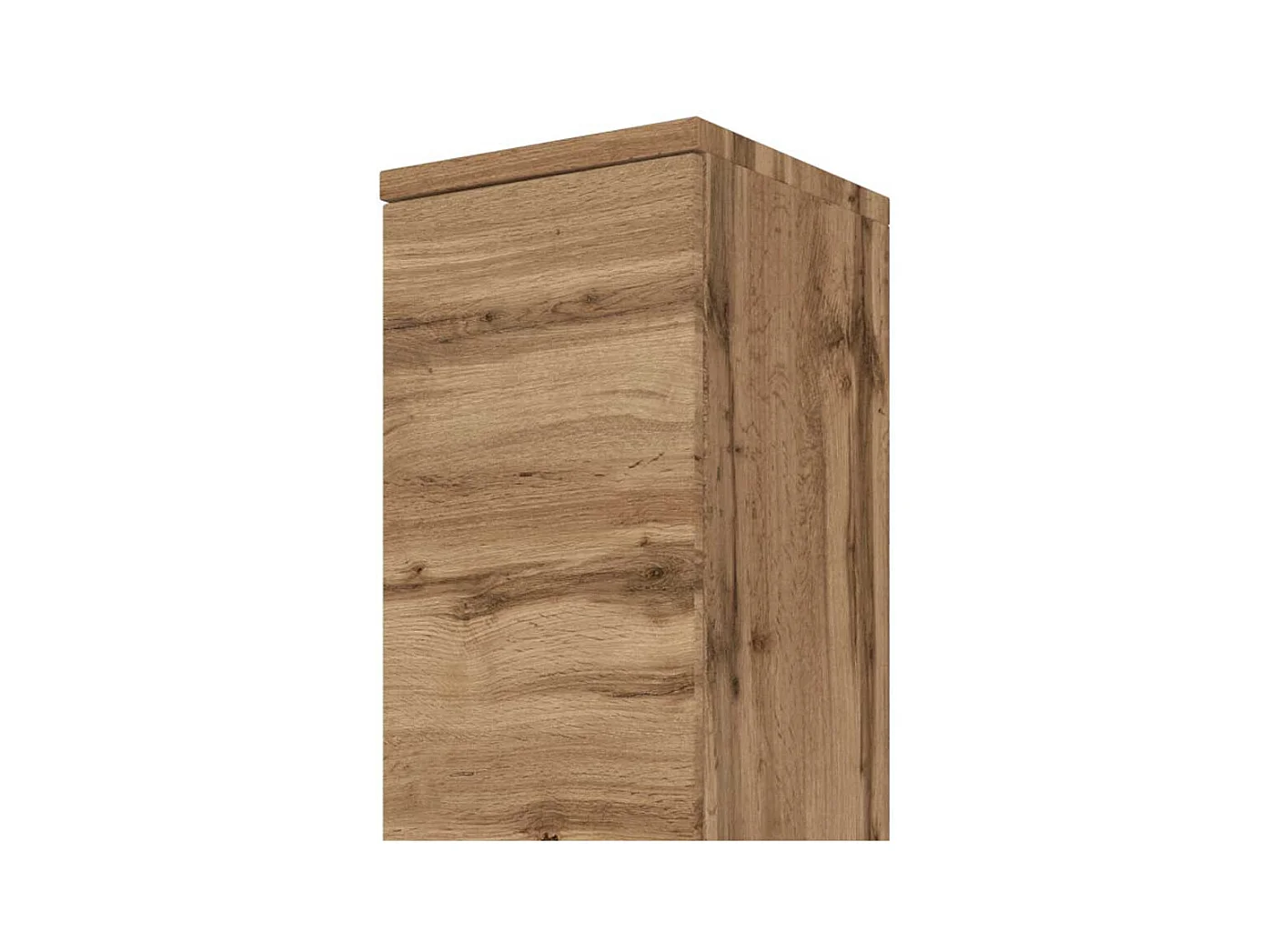 Bad Hochschrank im Wildeiche Dekor 130 cm hoch