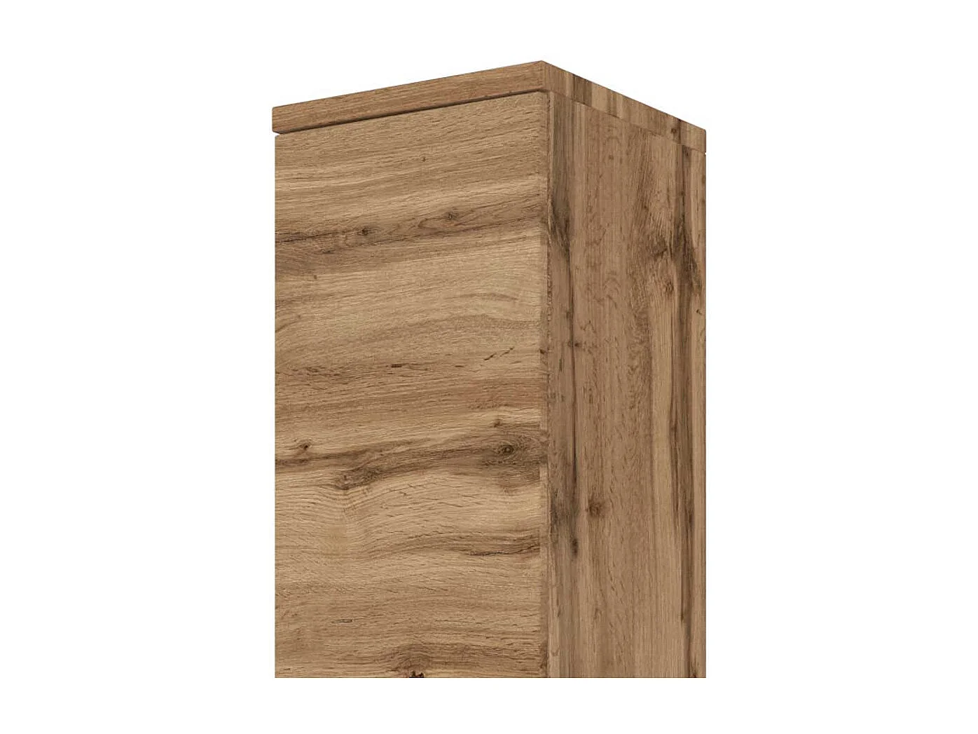 Bad Hochschrank im Wildeiche Dekor 130 cm hoch