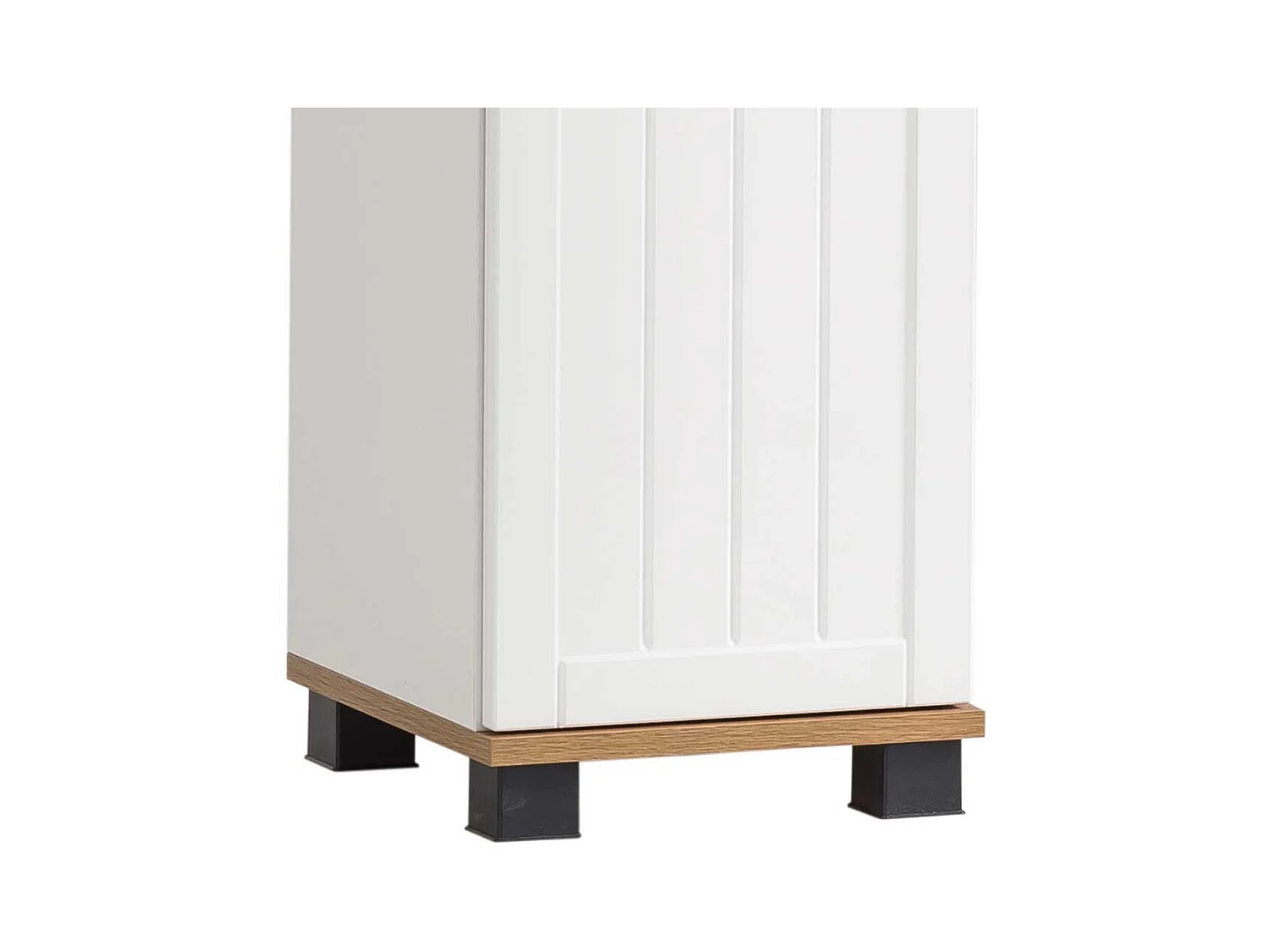 Weißer Bad Hochschrank im Landhausstil Made in Germany