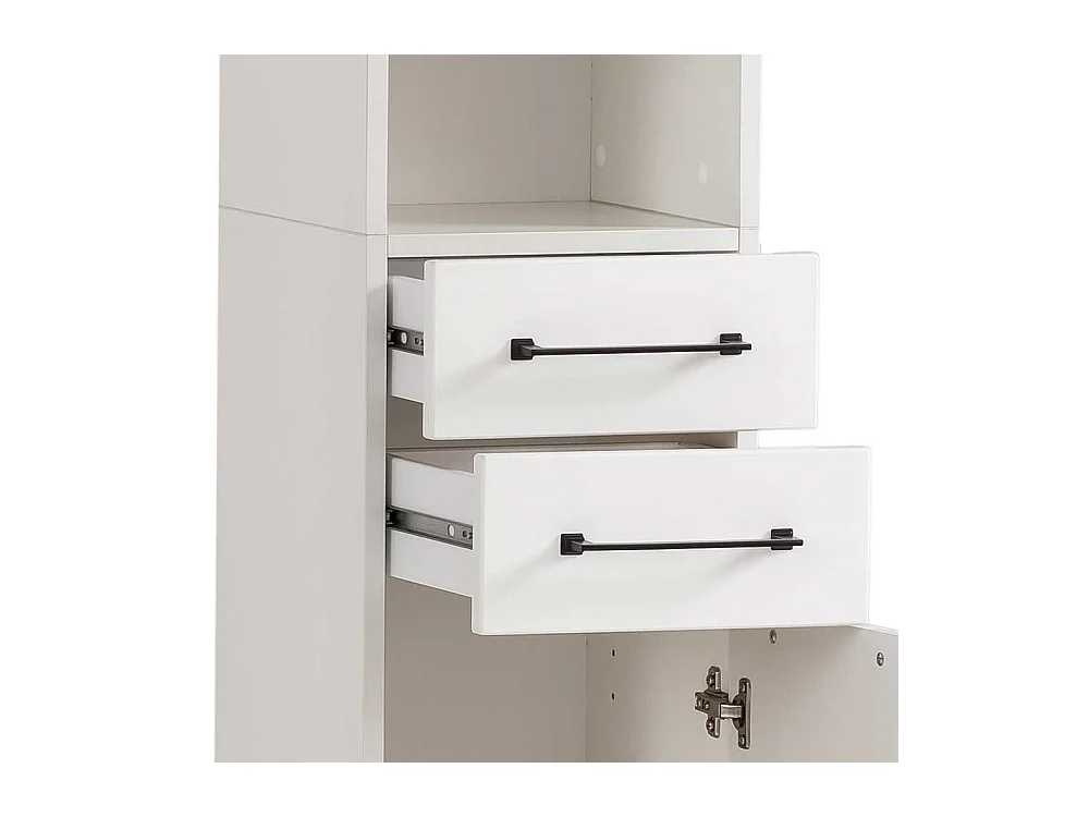 Weißer Bad Hochschrank im Landhausstil Made in Germany