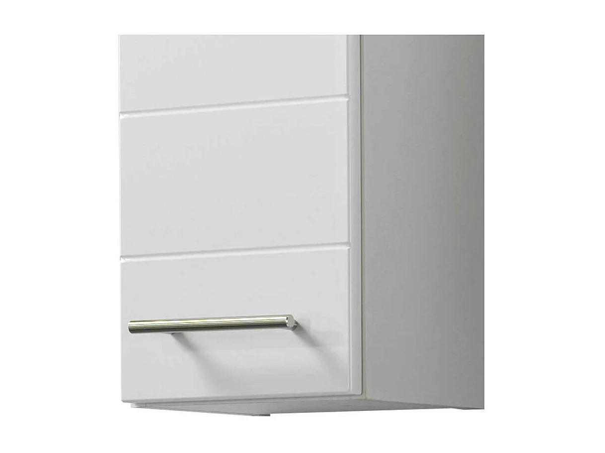 Badezimmer Hängeschrank in Weiß Hochglanz 25 cm