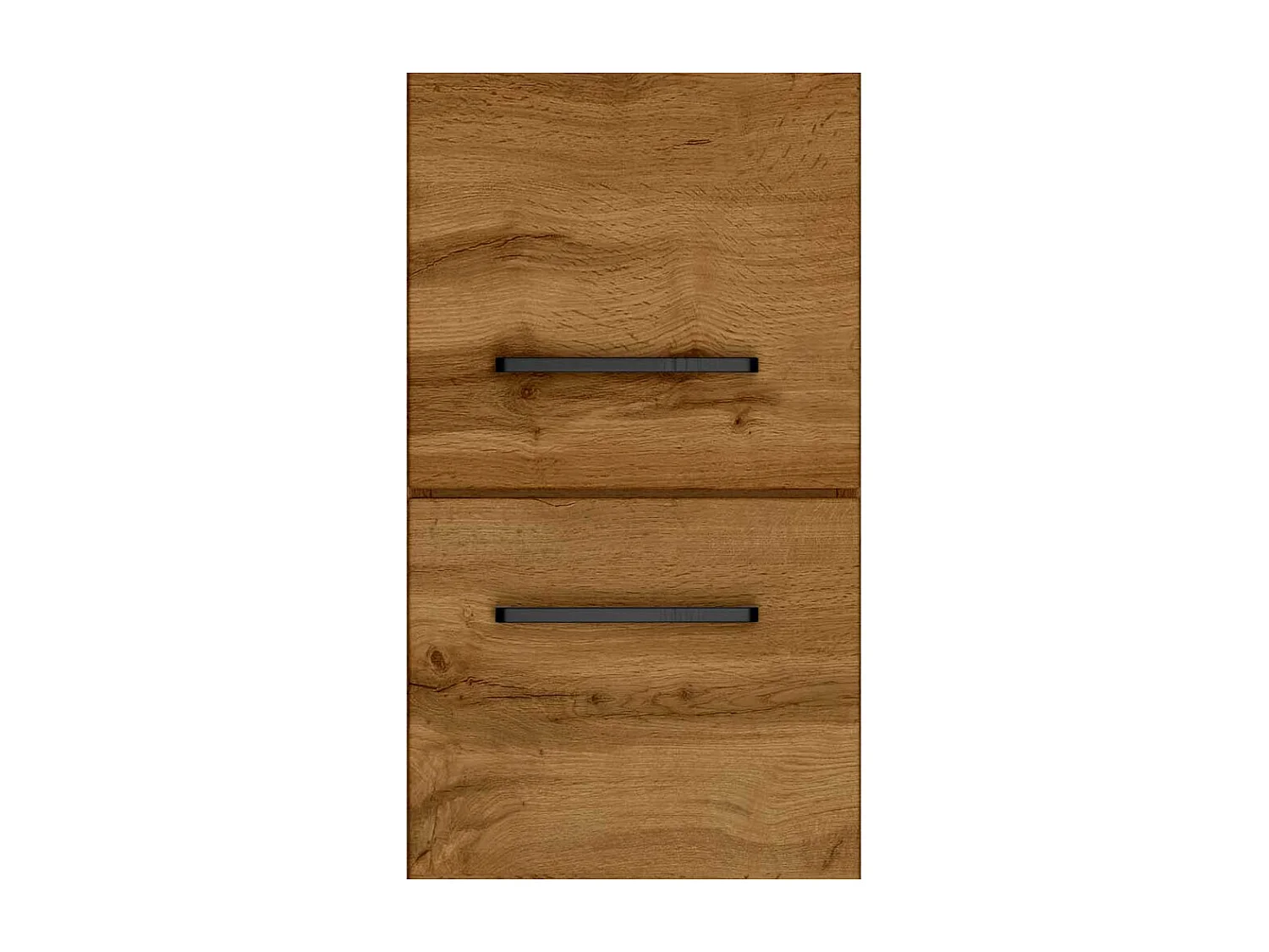 Badmidischrank 2 Türen in Wildeichefarben 135 cm hoch