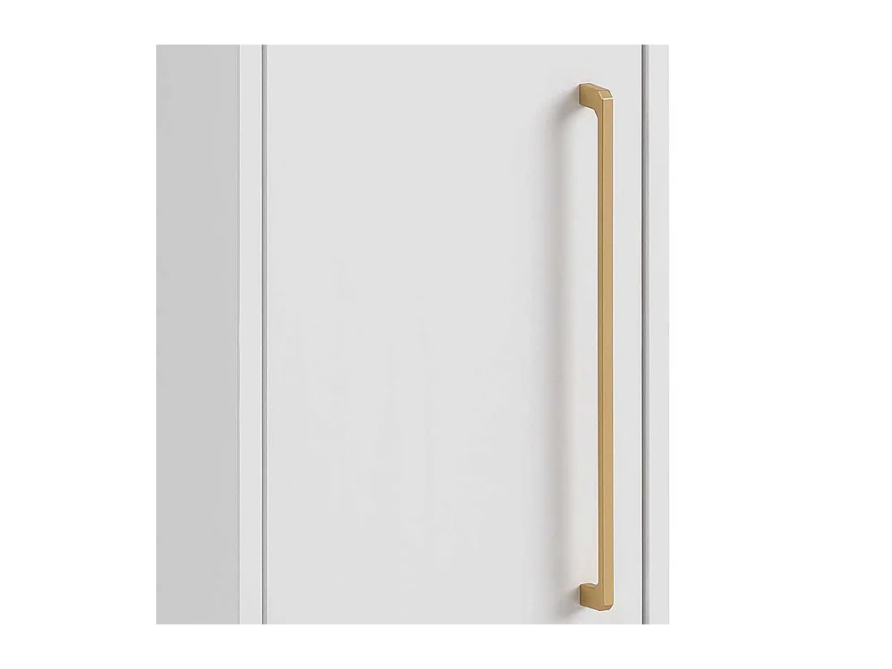 Bad Midischrank zur Wandmontage Weiß & Gold