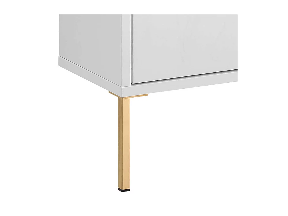 Bad Midischrank zur Wandmontage Weiß & Gold