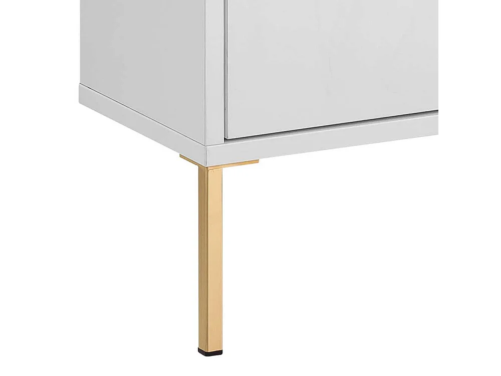 Bad Midischrank zur Wandmontage Weiß & Gold