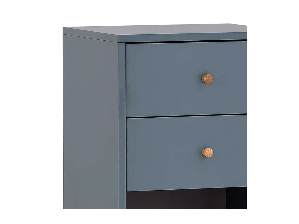 Badezimmermidischrank Skandi in Petrol zwei Schubladen