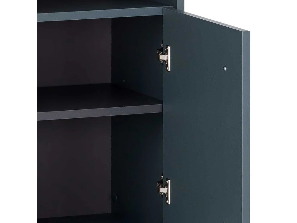 Badezimmermidischrank Skandi in Petrol zwei Schubladen