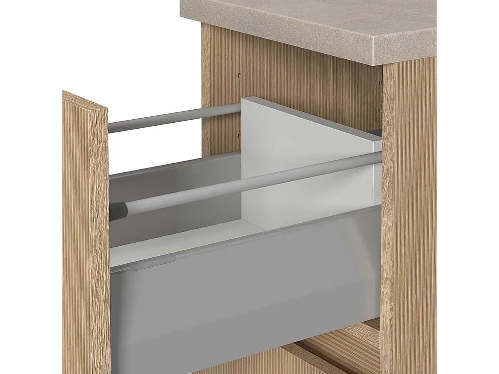 Badezimmerschrank Badschrank mit Metallauszug und Drehtür