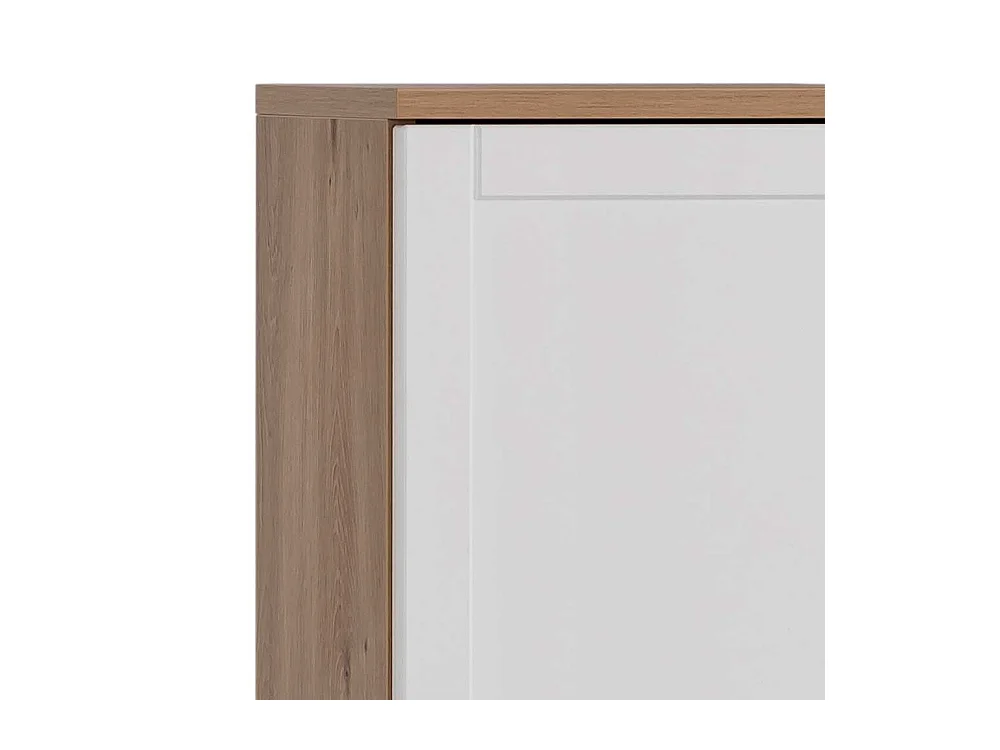 Badezimmerwandschrank in Wildeichefarben Weiß