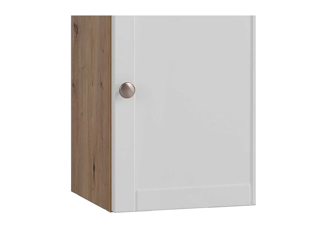 Badezimmerwandschrank in Wildeichefarben Weiß