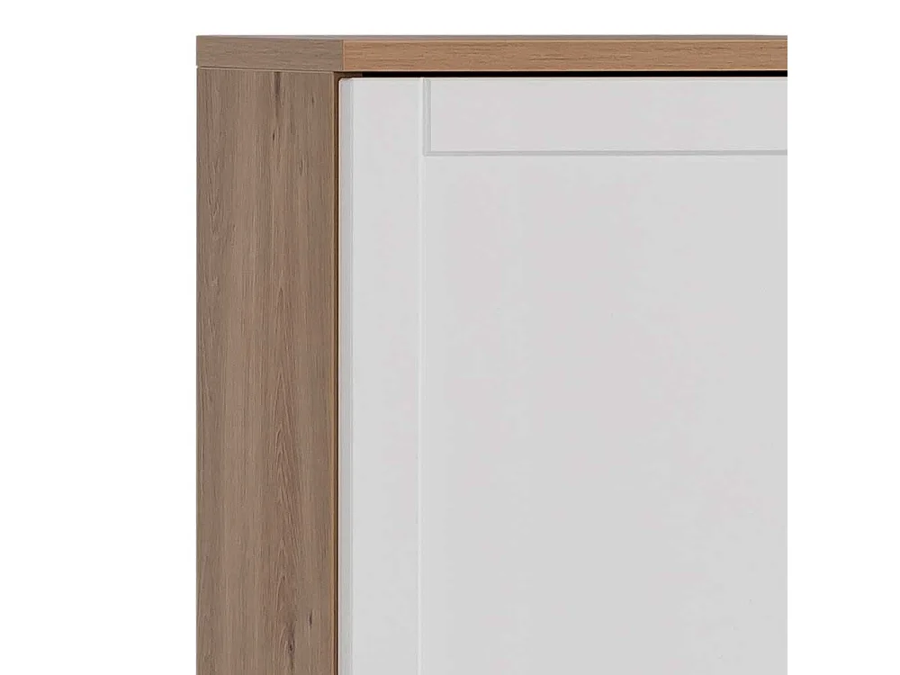 Badezimmerwandschrank in Wildeichefarben Weiß