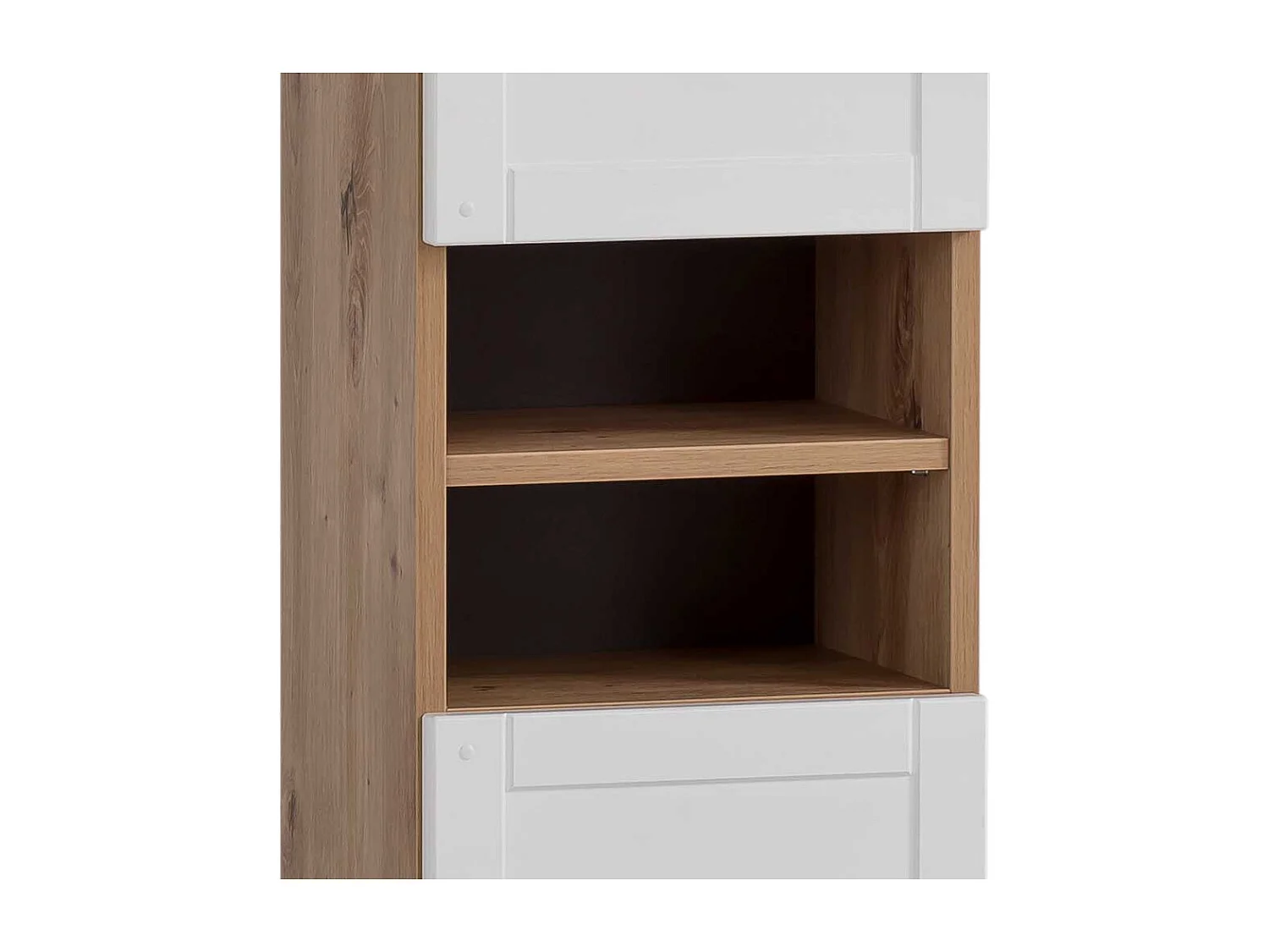 Badezimmerwandschrank in Wildeichefarben Weiß